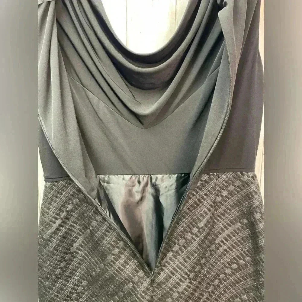 Ellen Tracy Black/Gray Dress size 10 cocktail/going out/special occasion - Picture 11 of 13
